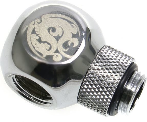 Bitspower BP-TR-C - Vätskekylsystem T-rotary förlängare - silverblank
