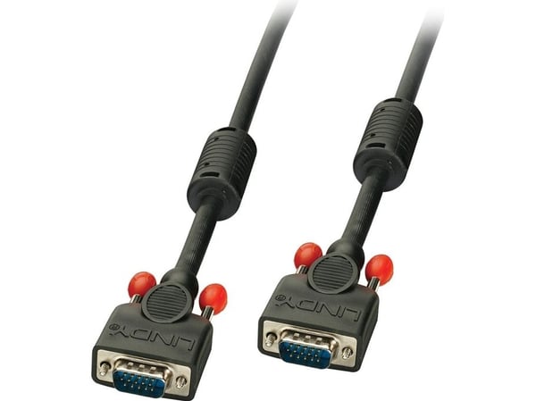 Lindy 36377, 10 m, VGA (D-Sub), VGA (D-Sub), VGA (D-Sub), Hanstik, Hanstik, Musta