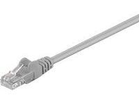 MicroConnect - Nettverkskabel - RJ-45 (hann) til RJ-45 (hann) - 25 cm - UTP - CAT 5e - flertrådet - grå