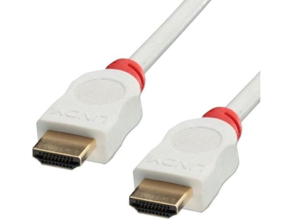 Lindy 41413, 3 m, HDMI Type A (Standard), HDMI Type A (Standard), Rød, Hvit