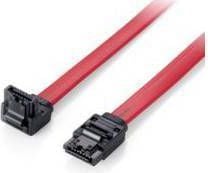 Equip 111802, 0,5 m, SATA II, SATA 7-pin, SATA 7-pin, Hankjønn/hankjønn, Rød
