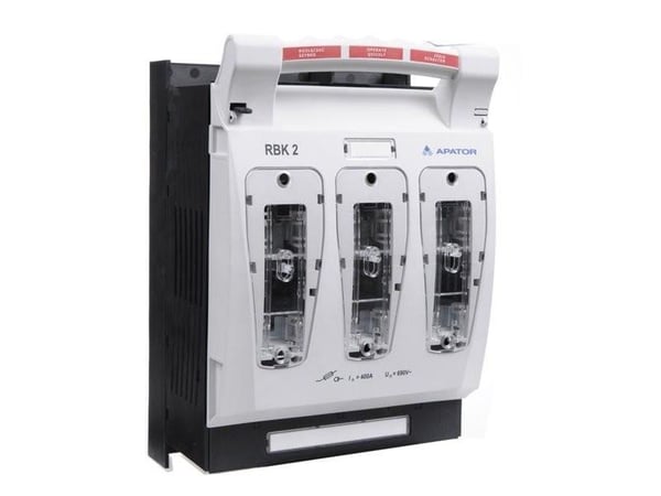 Apator-sulakekytkin irrotuskytkin paneeliasennukseen, kaapeliliittimet: silta S 50-185mm2 RBK 2 690V 400A 63-811685-011