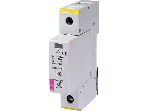 Ylijännitesuoja C Tyyppi 2 1P 20kA ETITEC C T2 275/20 1+0 002440393