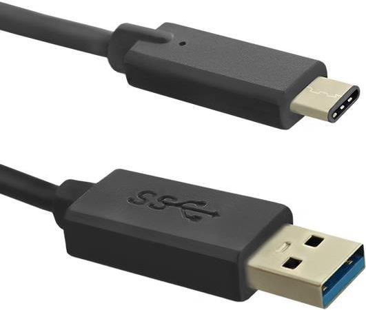 Qoltec - USB-kaapeli - USB-C (uros) - USB Type A (uros) - USB 3.1 - 1 metri