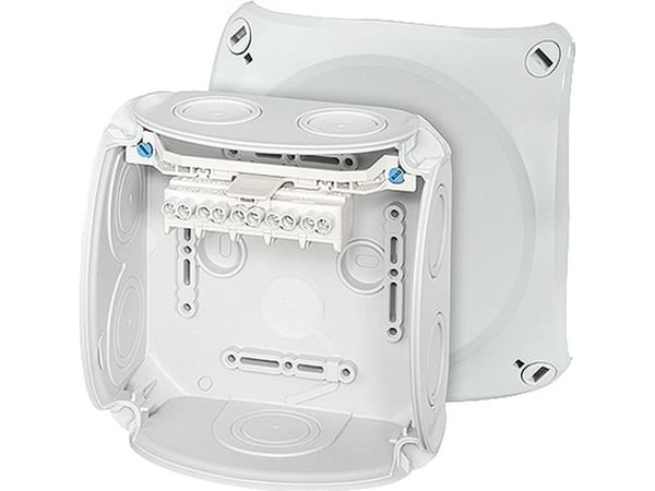 Hensel infälld kopplingsdosa/uttag 130x130x77 5x4mm2 CU IP66 grå DK 0604 GZ (62000152)