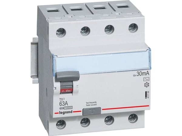 Legrand Residual current circuit breaker 4P 63A 0,03A type AC P304 - 411709