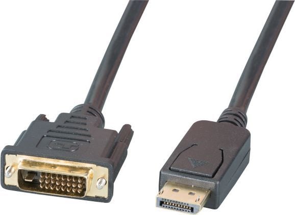 EFB-Elektronik - DisplayPort-kabel - DisplayPort (M) til DVI-D (M) - 2 m - formede tommeskruer - svart (K5564SW.2)
