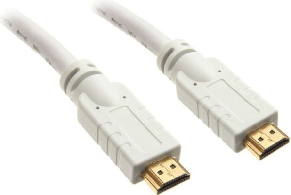 InLine 5m, HDMI - HDMI, 5m, HDMI Type A (Standard), HDMI Type A (Standard), 4096 x 2160 piksler, 3D, Hvid