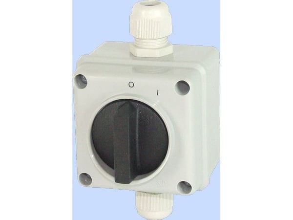 Elektromet Nokkakytkin 0-1 3P 12A IP65 Arc E12-13 kotelossa (921213)