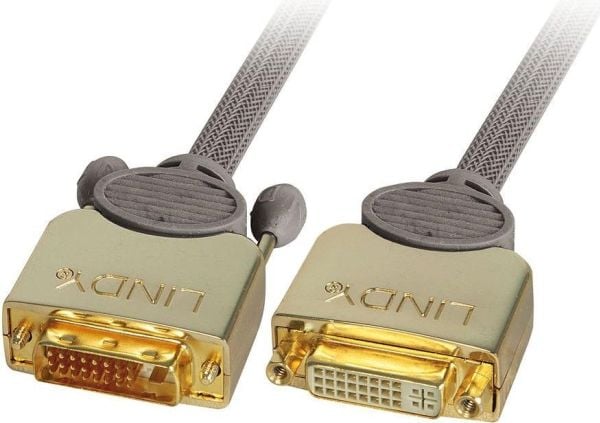 Lindy 37150, 2 m, DVI-D, DVI-D, Hankjønn, Hunkjønn, Grå