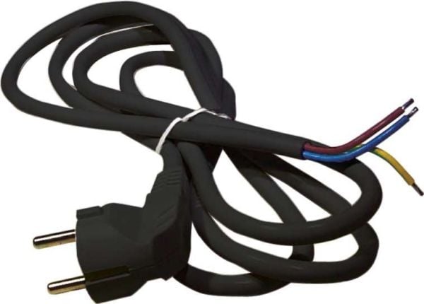 Emos tilkoblingskabel H05VV-F sort 3 x 1,5mm 5m S18325