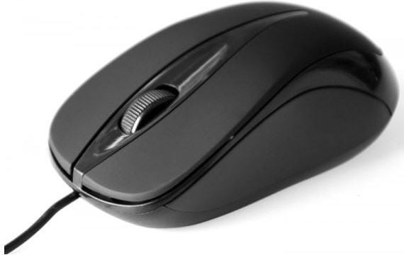 Media-Tech PLANO MT1091K - Mus - ergonomisk - optisk - 3 knapper - kablet - USB
