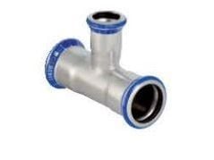GEBERIT Tee rustfri 22-15-22 mm mapress