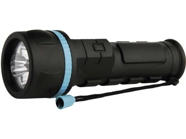 Emos P3862, Lommelykt, Sort, Blå, Plast, Gummi, LED, 1 lamper, 3 W