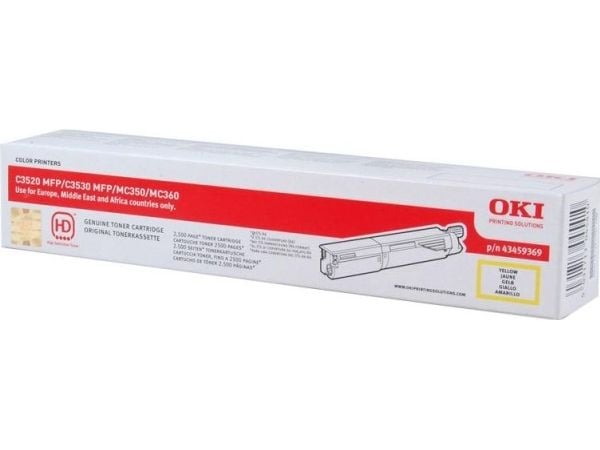 OKI - Gul - original - tonerpatron - for OKI MC350, MC360; C3520 MFP, 3530 MFP, 3530n MFP