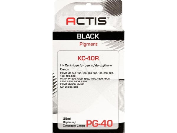 Actis KC-40R muste (Canon PG-40/PG-50 korvaava muste; Standard; 25 ml; musta)