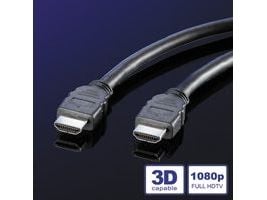 ROLINE 10m HDMI, 10 m, HDMI-tyyppi A (vakio), HDMI-tyyppi A (vakio), 3D, 10,2 Gbit/s, Musta