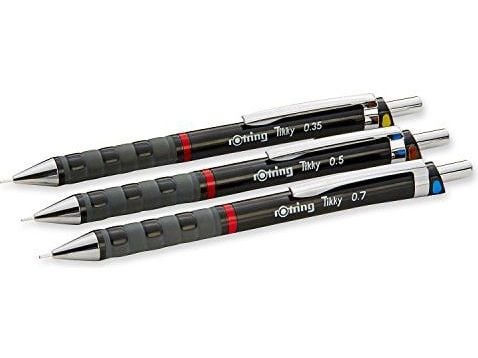 Rotring S0801310, Mekanisk blyant, Svart, Plastikk, Rund, HB, 3 stykker