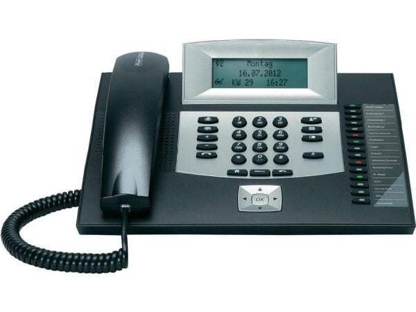 Auerswald COMfortel 1600 - ISDN-telefon - svart - for COMpact 3000 analog, 3000 ISDN, 3000 VoIP, 5010 VOIP, 5020 VOIP