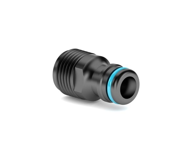 CELLFAST 53-235, Vannkrankontakt, 3/4", Hankjønn/hunkjønn, ABS, Sort