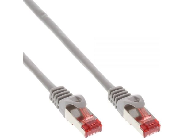 InLine 4043718154814, 0,25 m, Cat6, S/FTP (S-STP), RJ-45, RJ-45, Harmaa