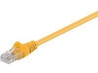 MicroConnect - Nettverkskabel - RJ-45 (hann) til RJ-45 (hann) - 25 cm - UTP - CAT 5e - flertrådet - gul