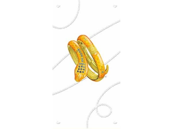 DA VINCI gratulasjonskort armbånd 12x23 cm + konvolutt (G06 29A 227)