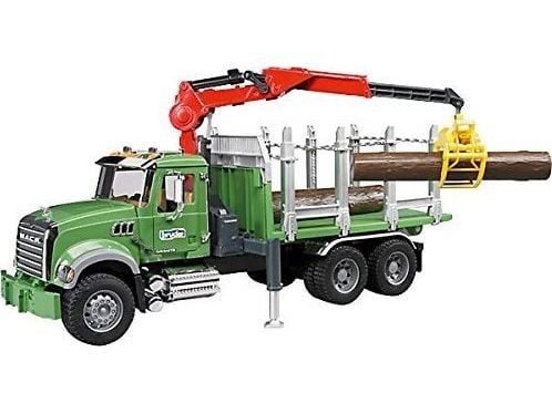 BRUDER MACK Halfpipe dumper i granitt. Materiale: ABS syntetisk, Produktfarge: Svart, Blå, Anbefalt alder (min): 3 år. Bredde: 188 mm, Dybde: 615 m...