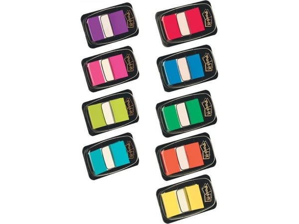 3M I680-5, Keltainen, Suorakulmio, Irroitettava, Rengaskansio, 25,4 mm, 43,2 mm