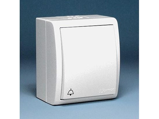 Contact-Simon valopainike IP54 Aquarius valkoinen - AQS1/11