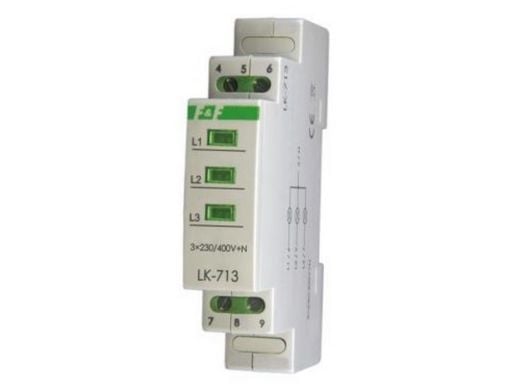F&F lampemodul 3-fase 3x230V+N AC grønn LK-713G