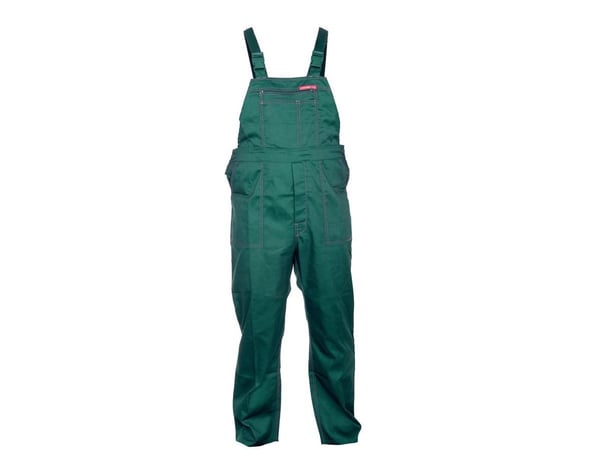 Lahti Pro arbetsbyxor hängselbyxor gröna stl L (LPQB82L)
