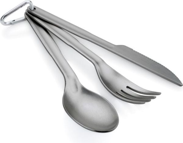 GSI Outdoors Halulite 3 Pc. Ring Cutlery, Keittiövälinesetti, Antrasiitti, 40 mm, 20 mm, 183 mm, 45 g