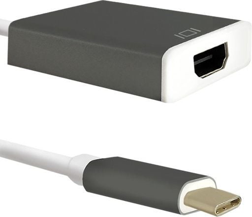 Qoltec - Extern videoadapter - USB-C - HDMI