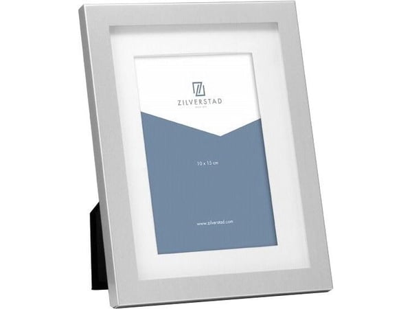 Zilverstad Nevada, Enkel bilderamme, Aluminium, Sølv, Matte, Bord, Vegg, 10 x 15 cm