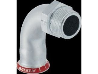 Geb. Mapress FZ bøjn 90° 15 - Geberit Mapress FZ bøjning 90° med udv. gevind 15mm R1/2