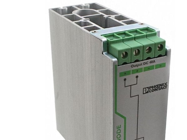 Phoenix Contactin DIN-kiskodiodimoduuli 12-24V DC/2x20A tai 1x40A DIN