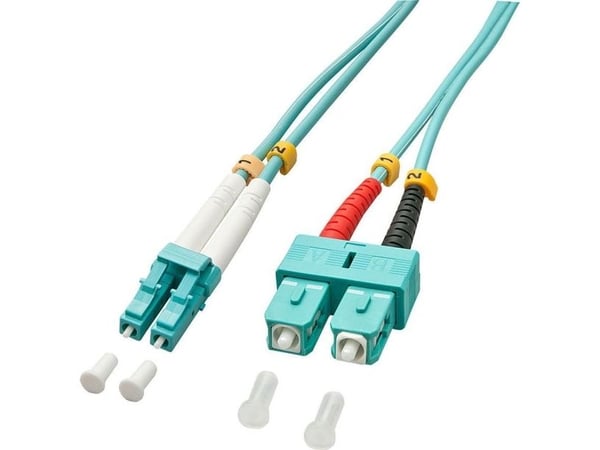 Lindy 2.0m OM3 LC - SC Duplex, 2 m, OM3, LC, SC, LC, SC