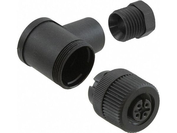 Phoenix SACC-M12FR-4CON-PG7, M12, Sort, IP67, 250V, 4A, 15,9g