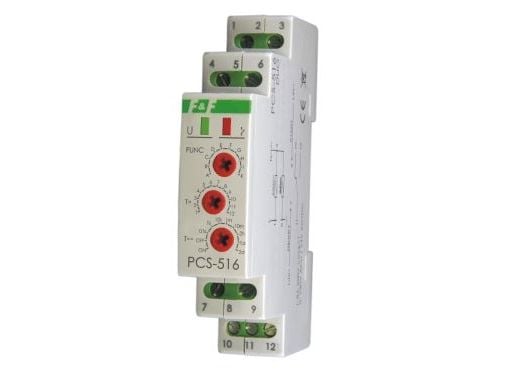 F&F multifunktionellt tidsrelä 12-264V 8A - PCS-516 UNI