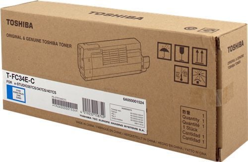 Toshiba TFC34EC - Cyan - original - tonerpatron - for e-STUDIO 287CS, 347CS, 407CS