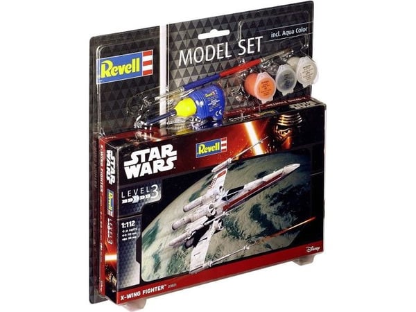 Revell Model Set X-wing Fighter, Romflymodell, Monteringssett, 1:112, X-wing, Star Wars, Avansert