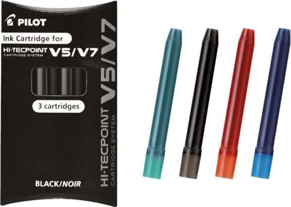 Pilot peukalokynän patruunat V5 musta 3 kpl PIIC-50-V5-B