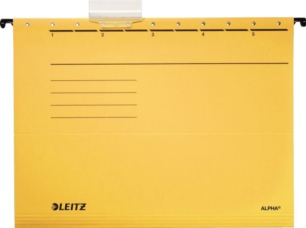 Leitz ALPHA - Hengefil - for A4 (210 x 297 mm) - gul