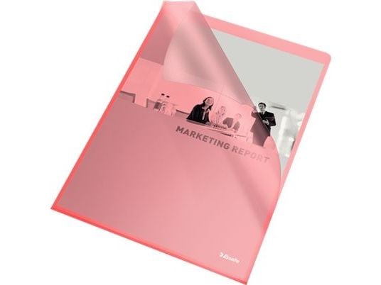 Esselte Quality - L-formet mappe - for A4 (210 x 297 mm) - rød (en pakke 25)