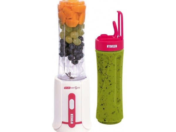 Noveen SB220 Amarant, Bord juicepresse, 0,6 l, Isknusing, 300 W, Hvit, Rød