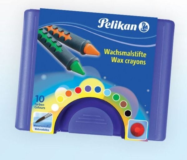 Pelikan 723155, 10 stykker, Sort, Blå, Brun, Grønn, Oransje, Lilla, Rød, Hvit, Gult, Flerfarget, Gutt/Jente, Boks