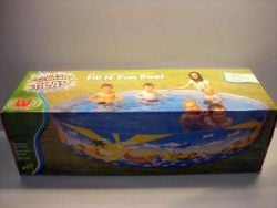 Bestway 55001, Innrammet basseng, 1612 l, Rund, 3 år, PVC, Vinyl, Flerfarget