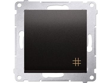 Kontakt-Simon DW7A.01/48, Plast, Anthracit, IP20, IP44, 250 V, 16 A, 75 mm