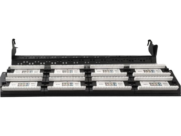 Gembird NPP-C648CM-001 - Patchpanel med kabelstyring - CAT 6 - svart - 2U - 19" - 48 porter